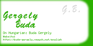 gergely buda business card
